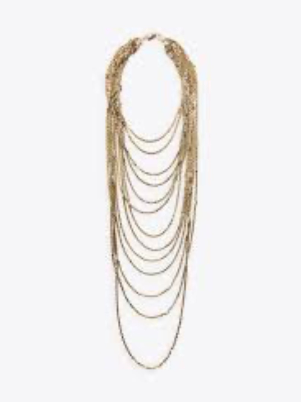 NWT Zara Multi Strand Chain Necklace